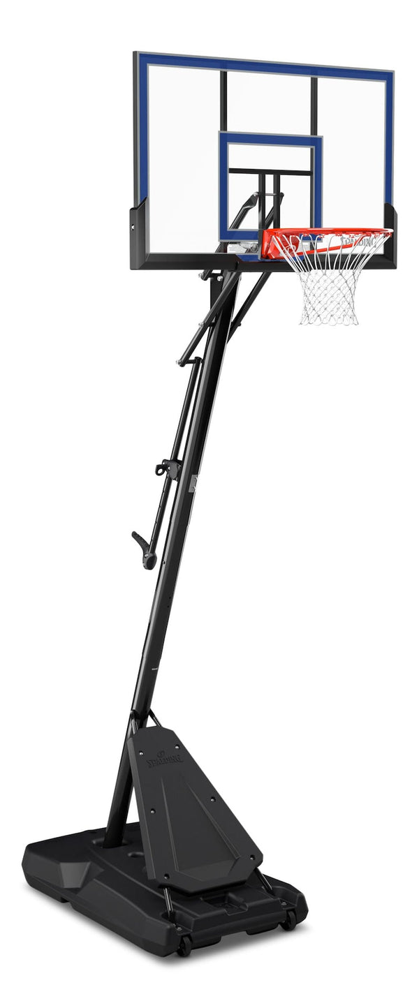 Spalding Hercules Acrylic Portable Adjustable Basketball Backboard, Hoop & Net System, 50-in B9