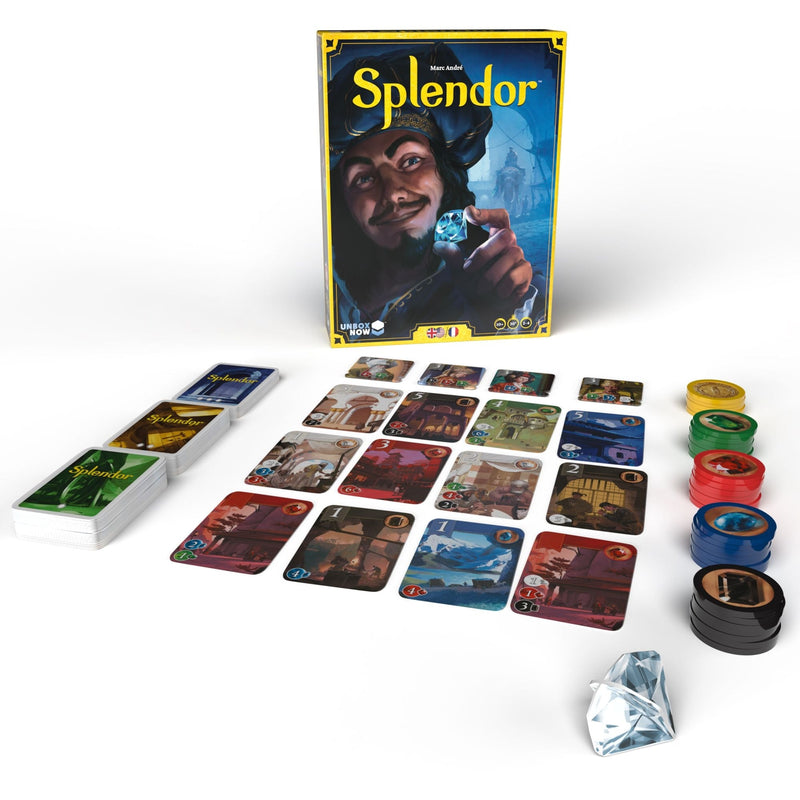 Splendor Strategy Board Game for Ages 10+, Bilingual X3