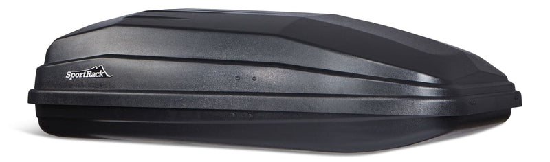 SportRack Vista SR7018 Rectangle-Shaped Roof Top Cargo Box, Lockable, X-Large, Black Z1
