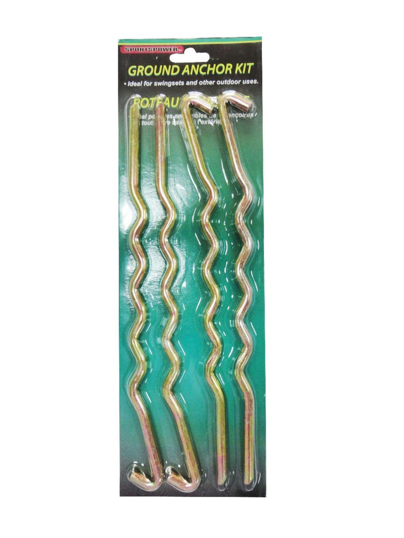 Sportspower Outdoor Heavy Duty Steel Swing Set Anchors, 4-pk K9