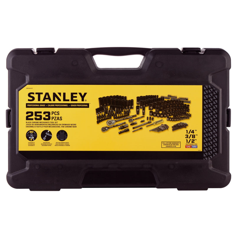 Stanley 253 Piece Black Chrome Socket Set V5