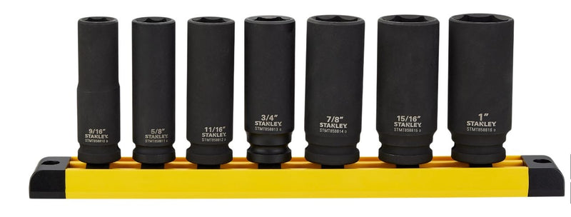 Stanley Pro 1/2-in Impact Socket Set, SAE, 7-pc I8