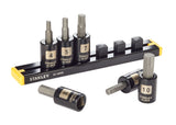 Stanley Professional Grade Black Chrome Hex Bit Socket Set, Metric, 6-pc