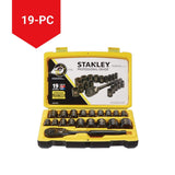 Stanley Professional Grade Black Chrome Socket Set, 19-pc, SAE/Metric