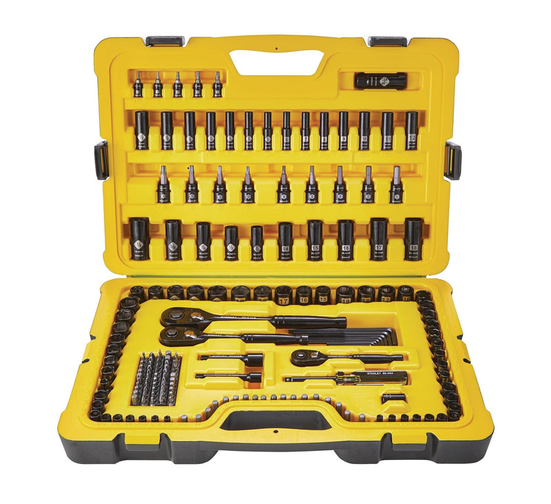 Stanley Professional Grade Black Chrome Socket Set, SAE/Metric, 197-pc A0