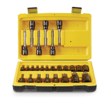 Stanley Professional Grade Black Chrome Torx Bit Socket Set, 26-pc, SAE/Metric