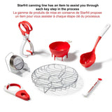 Starfrit Half Pint Dishwasher Safe Canning Ladle, Red