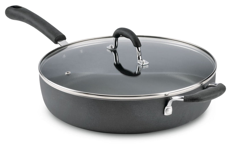 Starfrit Jumbo Cooker, Non-Stick, Dishwasher Safe, Black, 5qt S7