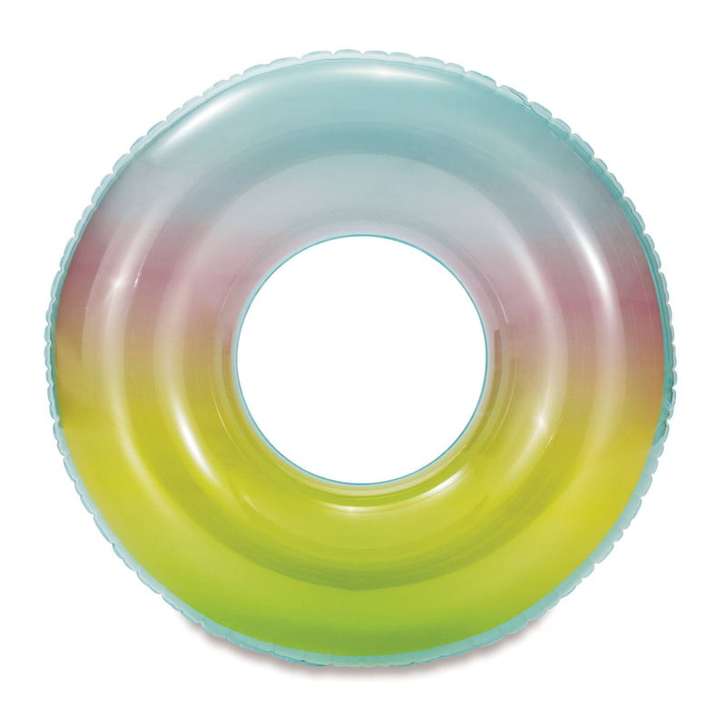 Stella and Finn Inflatable Round Ombre Pool Swim Float/Tube, 36-in H5