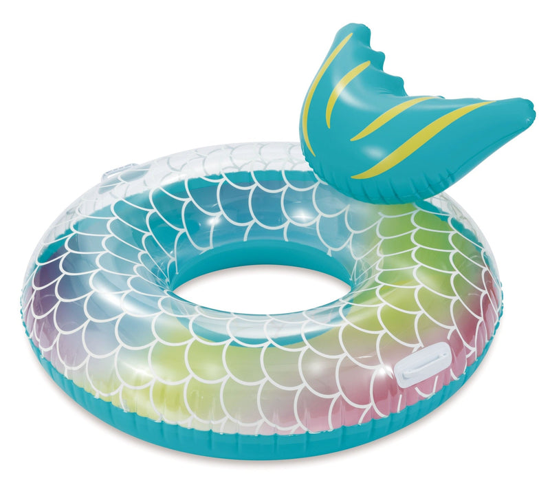 Stella and Finn Inflatable Round Pool Swim Float/Tube, with Pillow, 48-in K5
