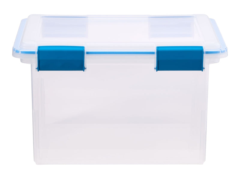 Sterilite Clear Storage Box with Gasketed Lid, 30-L G1