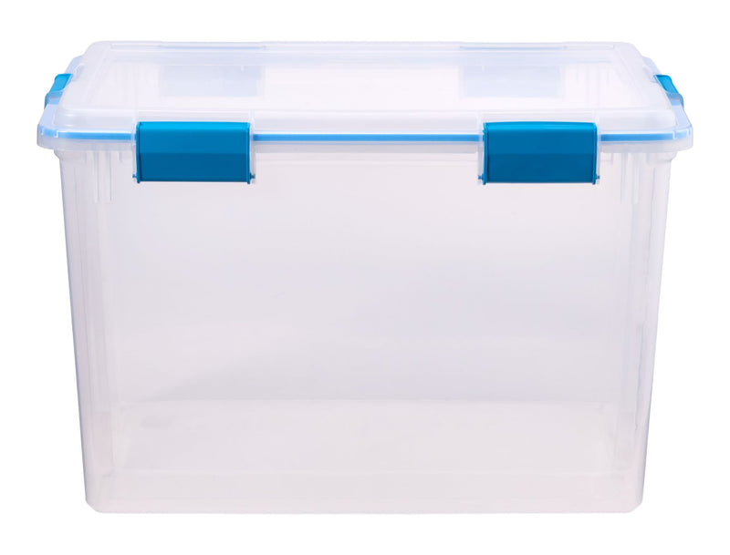 Sterilite Clear Storage Box with Gasketed Lid, 76-L H8