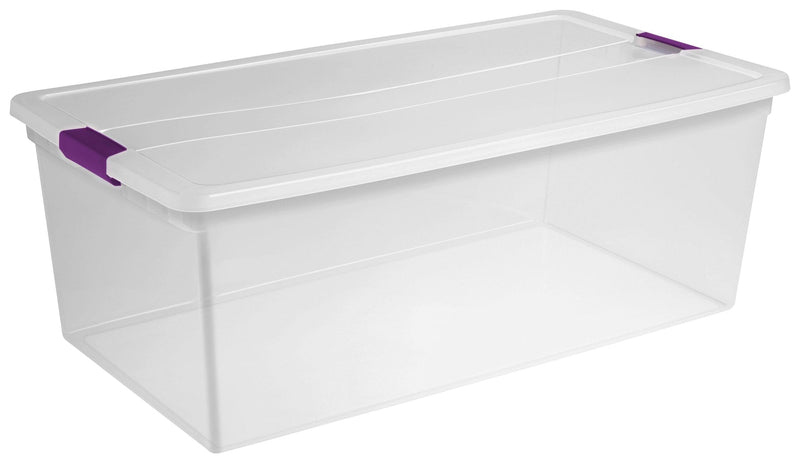 Sterilite ClearView Storage Box with Latched Lid, 104-L L9