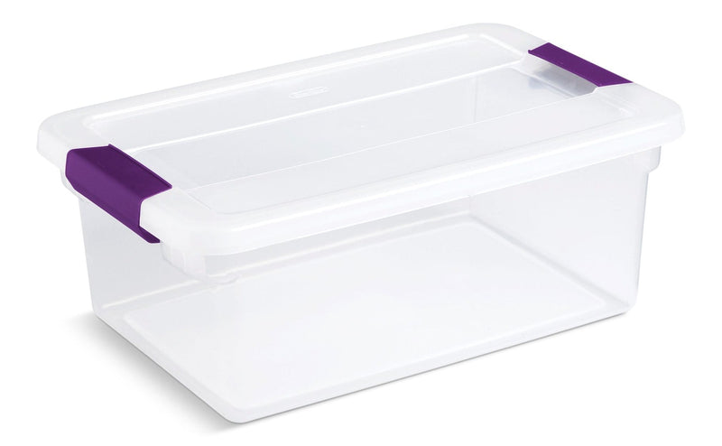 Sterilite ClearView Storage Box with Latched Lid, 14-L H9