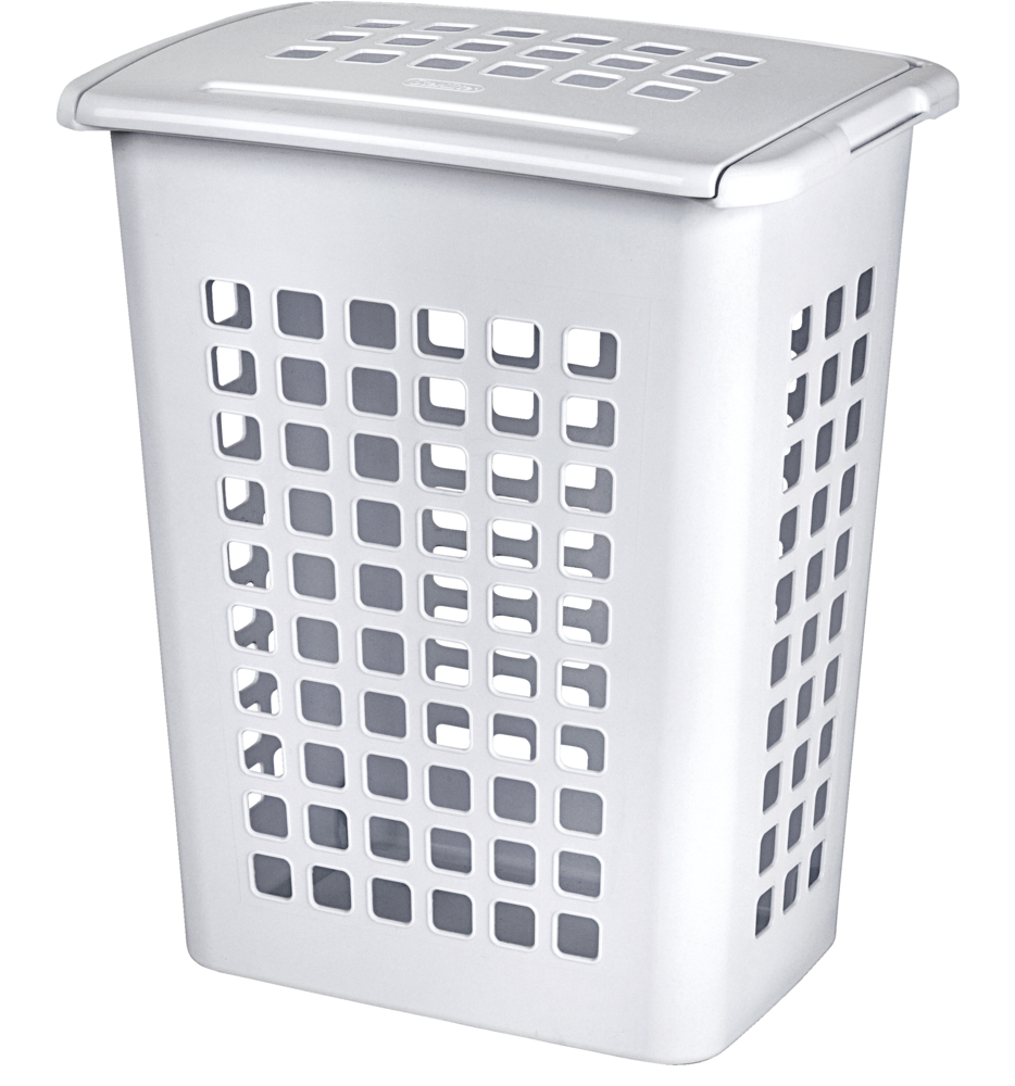 Sterilite Rectangular Laundry Hamper, 19.1 L x 13.75 W x 22.9-in H, 62 L Capacity