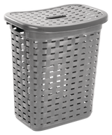 Sterilite Weave Laundry Hamper, Plastic, Grey