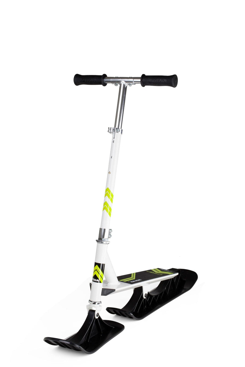 Stiga Snow Kick Free Kids' Winter Snow Ski Scooter with Height Adjustable Handle, Ages 7+ N9