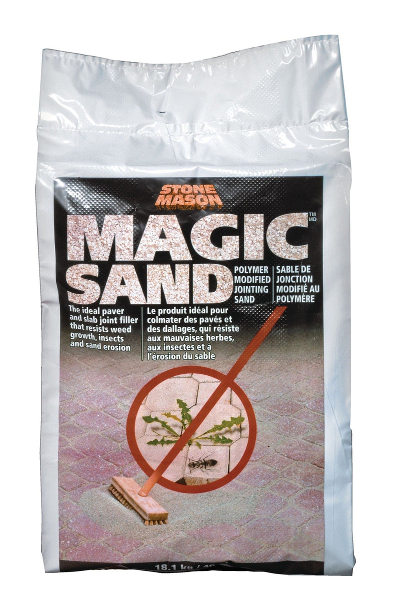 Stone Mason Magic Sand, Polymeric Paver Locking/Jointing Sand, Weed-Resistant, 18.1-kg X7