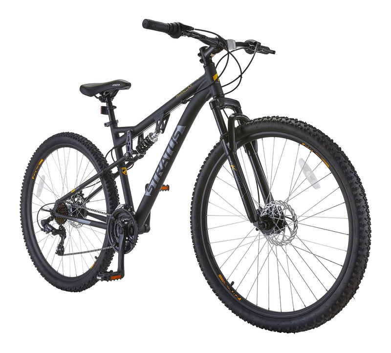 Stratus Parallax Dual-Suspension Mountain Bike, 29-in Wheel, Black K1