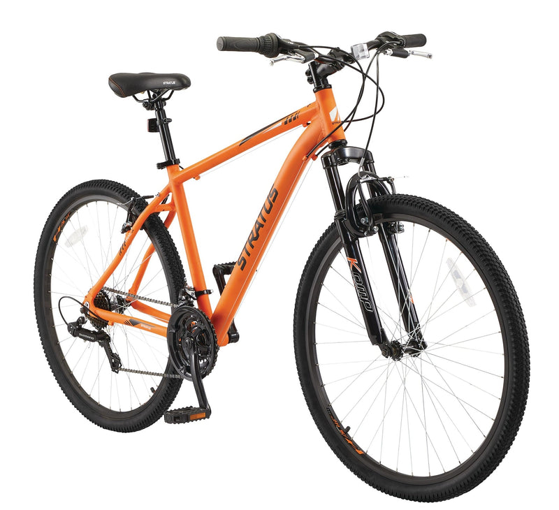 Stratus Rockcliffe Hardtail Mountain Bike, 27.5-in Wheel, Orange S7