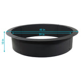 Sunnydaze Decor Heavy Duty Fire Pit Ring Liner, 39-in