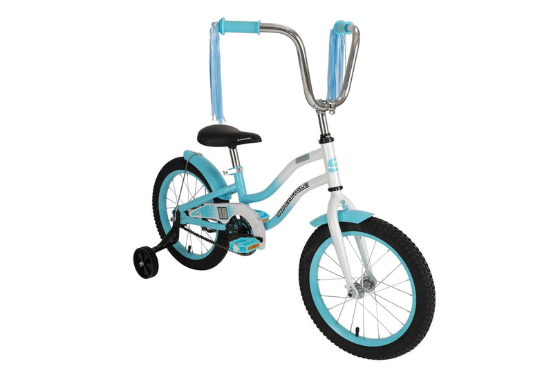 Supercycle Misfit Kids' Bike with Training Wheels, 16-in, Blue N3