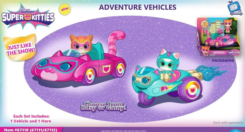 Superkitties Adventure Vehicles, Assorted G2