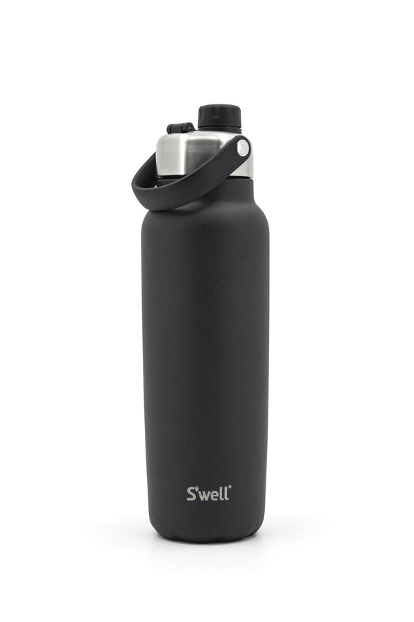 S'well Explorer Insulated Stainless Steel Hydration Bottle, 40-oz, Black, with Chug Lid, BPA Free B6