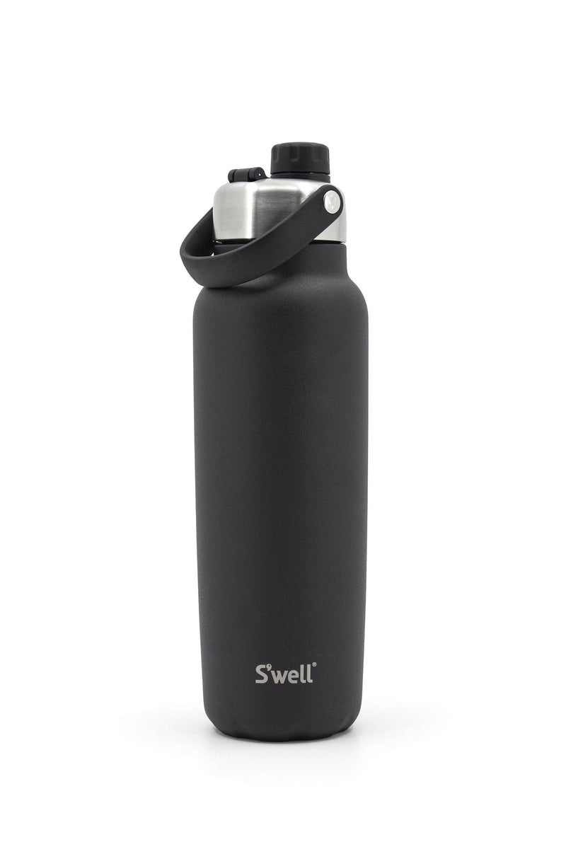 S'well Explorer Insulated Stainless Steel Hydration Bottle, 40-oz, Black, with Chug Lid, BPA Free B6
