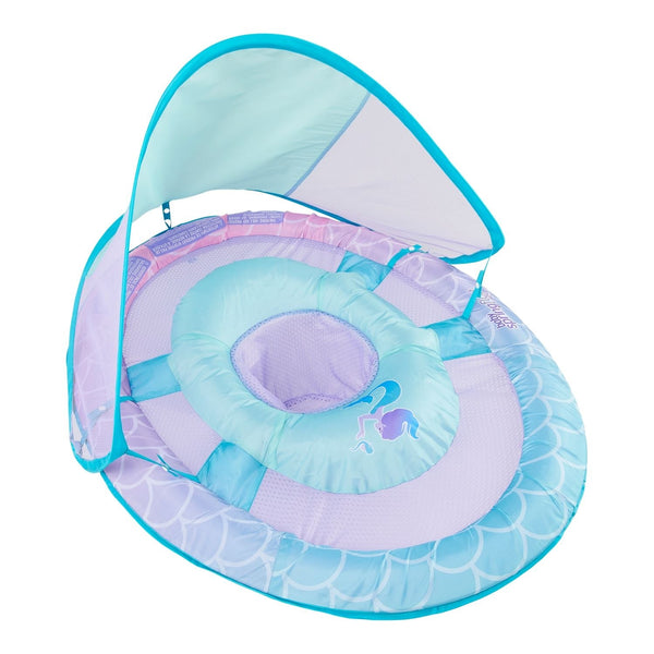 Swimways Baby Spring Pool/Water Float with Removable Sun Canopy, Mermaid Design, Ages 9-24m P2