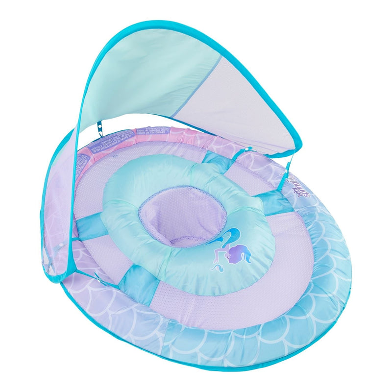 Swimways Baby Spring Pool/Water Float with Removable Sun Canopy, Mermaid Design, Ages 9-24m P2