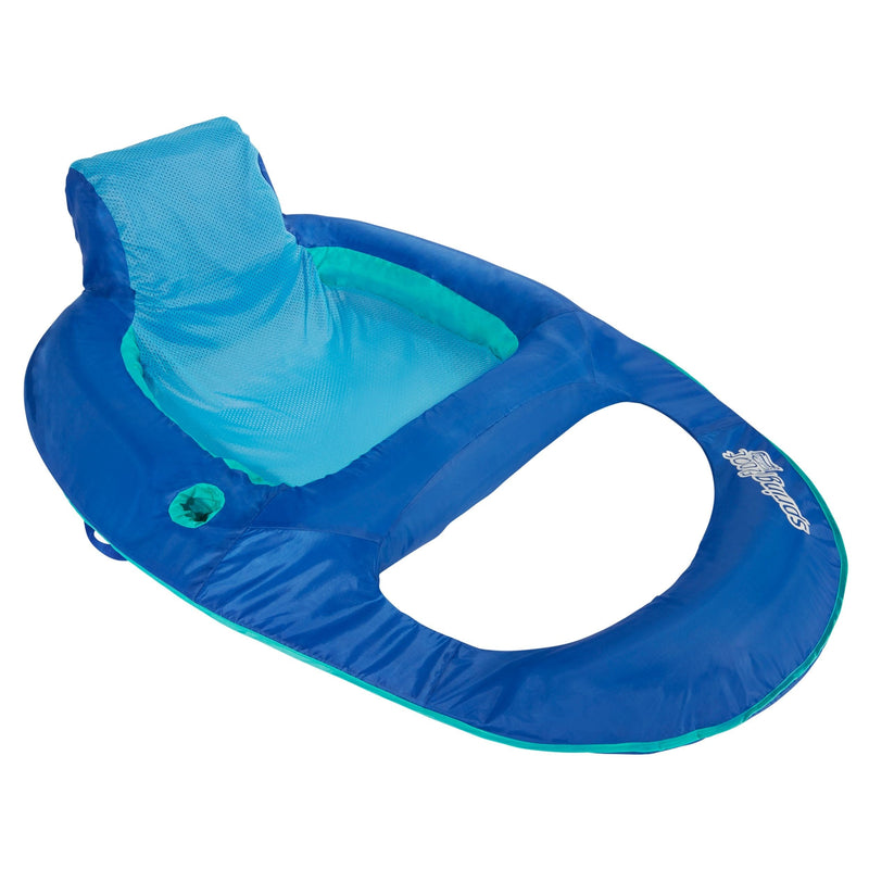 Swimways Springfloat Recliner Pool Lounger with Built-in Cup Holder, Ages 15+ D9
