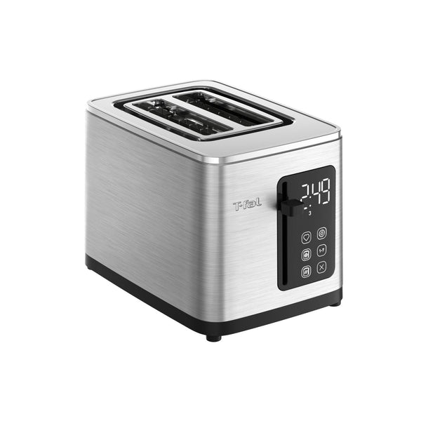T-fal 2-Slice Stainless Steel Digital Toaster, Extra wide slots, 7 Browning levels D9