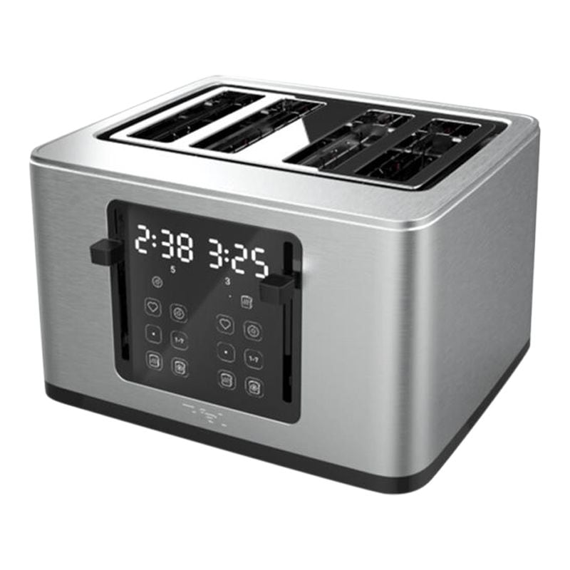T-fal 4-Slice Stainless Steel Digital Toaster, Extra wide slots, 7 Browning levels Y8