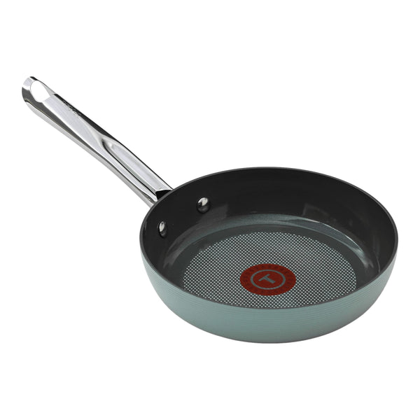 T-fal Ceramic Inspire, Non stick Frying Pan, Oven Safe, Thermo-Spot Heat Indicator, 8-in, Mint P0