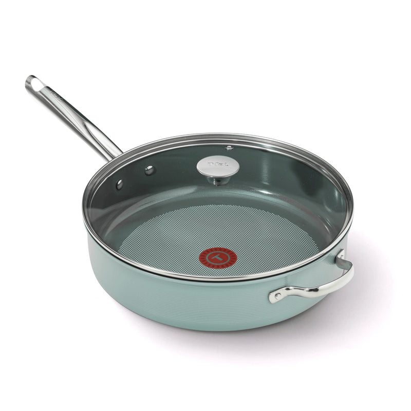 T-fal Inspire Ceramic Non-Stick 5qt Jumbo Cooker, Mint P7