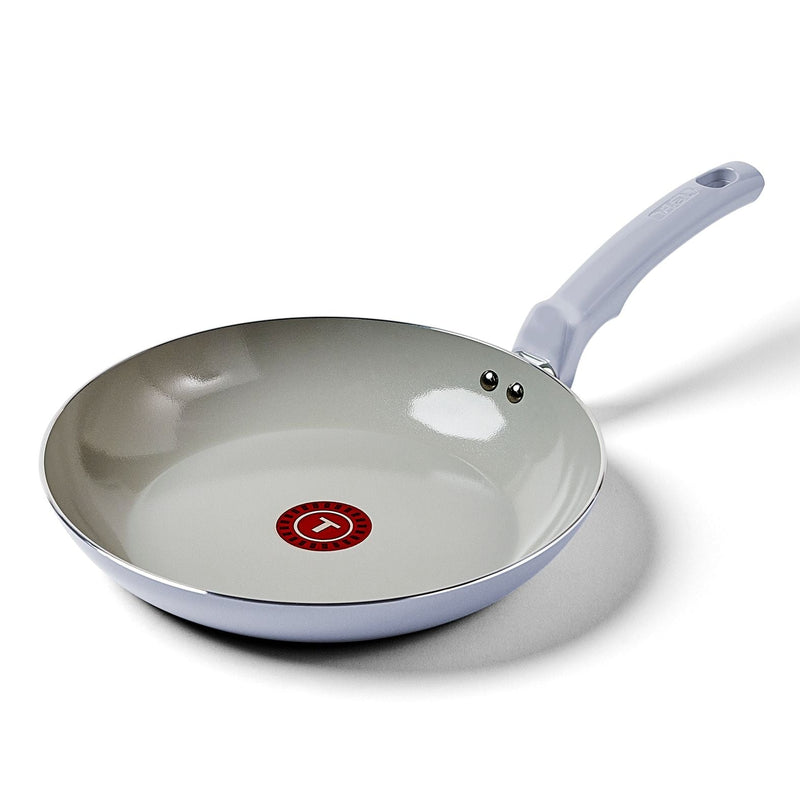 T-fal Viva Ceramic Refresh Non-Stick Frying Pan Set, Calm Blue, 20-cm & 26-cm, 2-pk A2