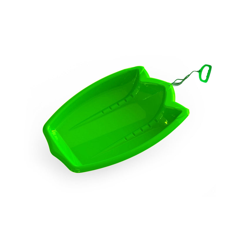 T-Rex Dinosaur Paw Kids' 1-Person Plastic Winter Snow Sled/Toboggan with Tow Rope G8