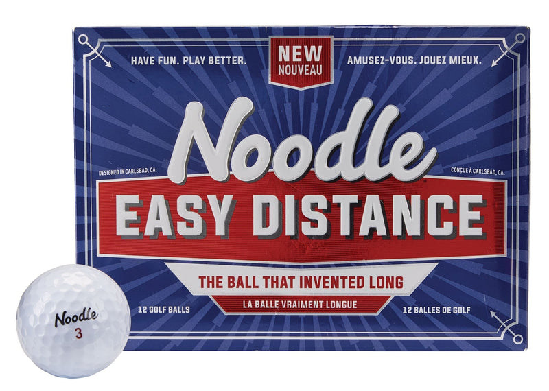 TaylorMade Noodle Easy Distance Golf Balls, White, 12-pk S8