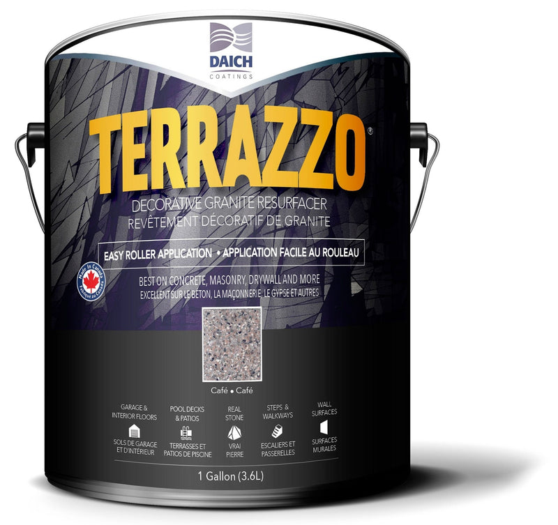 Terrazzo All-Season Decorative Concrete Resurfacer, Roll-On System, 3.7-L E1