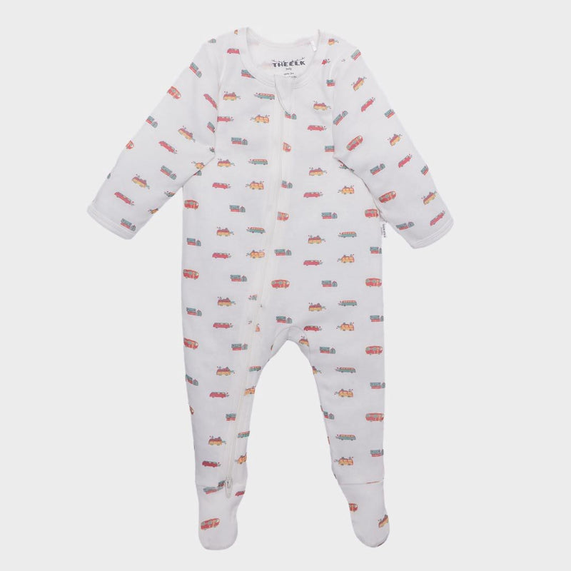 The Elk Baby Camping Print Premium Organic Cotton Zippy, Various Sizes C0