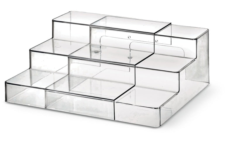 The Home Edit by iDESIGN Clear 3-Tier Expandable Organizing Storage Shelf T8