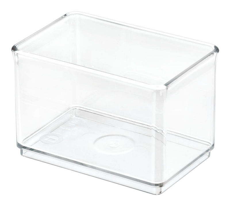 The Home Edit by iDESIGN Clear Stackable Large Shallow Organizing Storage Bin, 1.75-L U4