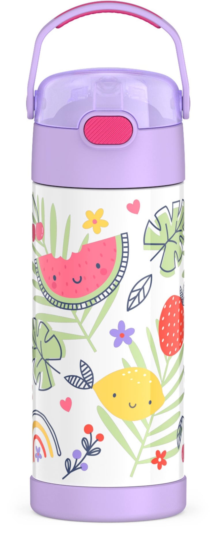 Thermos Rainbow Fruit Stainless Steel Insulated Water Bottle, 14-oz K6