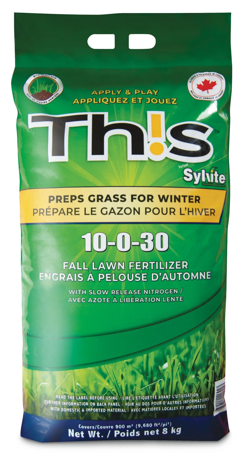 TH!S 10-0-30 Fall Lawn Fertilizer, 8-kg I8