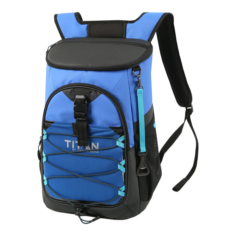 Titan by Arctic Zone 24 Can Insulated Backpack Cooler, Blue K5