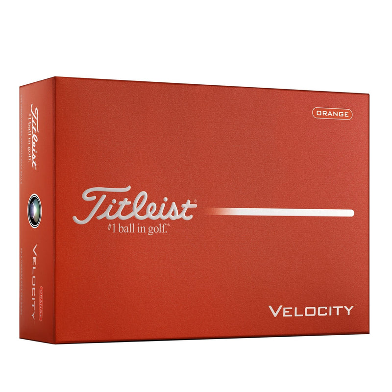 Titleist Velocity Golf Balls, Matte Orange, 12-pk L4