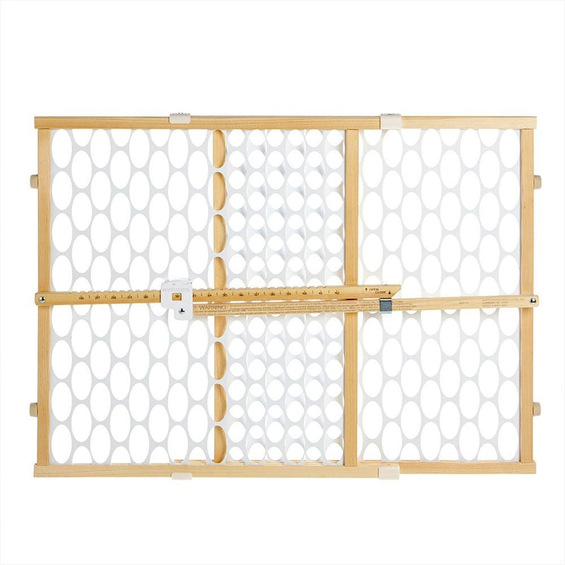 Toddlerloo Quick Fit Oval Mesh Wooden Baby Safety Gate Q3