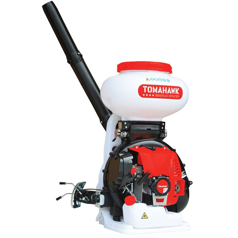 Tomahawk 4-Gallon Backpack Motorized Fertilizer/Ice Melter Spreader D2