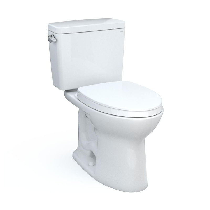 TOTO Drake Two-Piece Elongated 1.6 GPF Tornado Flush Toilet with CEFIONTECT & SoftClose Seat Y4